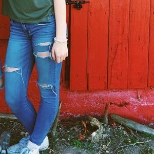 Hollister ripped jeans